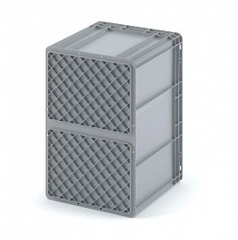 Евроконтейнер EC-4322.3 (400х300х220 мм) сплошной с усиленным дном