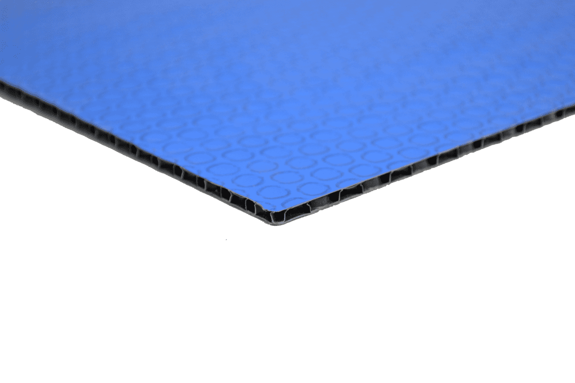 Лист полимерный Bubble Guard 1500х3000х3,5мм (800г/м2), с синей пленкой с одной стороны