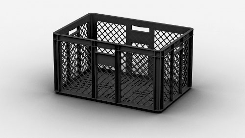 Евроконтейнер ECP-6422 (600х400х220 мм) перфорированный